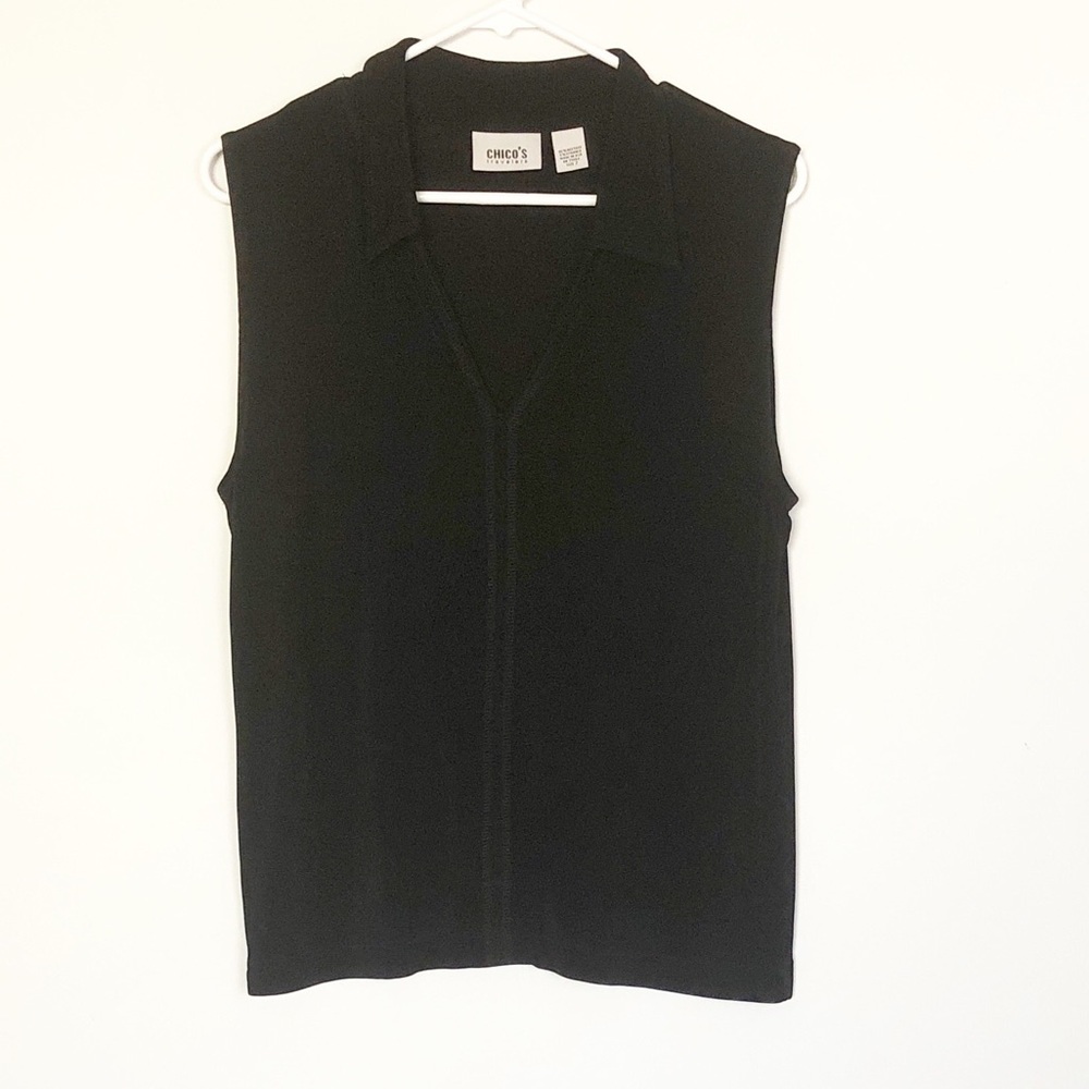 Chico’s V-Neck Sleeveless Top SZ Chico’s 2